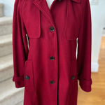 Calvin Klein  Capelet Cape Red Wool Blend Peacoat Photo 0