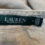 Ralph Lauren LRL Beige 100% Linen Belted Shirt Midi Dress Button Down Size 6 S Photo 8