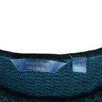 Simply Vera Vera Wang Tuirquoise Crew Neck High Low Sweater L Casual Comfy Cozy Green Size L Photo 4