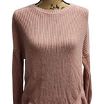 Hollister  Blush Pink Ribbed Knit Sweater Cozy Pullover Crewneck Fall Winter XS‎ Photo 0