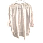 Nation Ltd . Sz. L White Tissue Tee. High/Low Shirt tail.  1/2 Sleeve. Photo 1