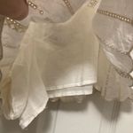 ZARA New Cream Embroidered Eyelet Scalloped Hem Skorts Photo 5