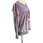 Lucky Brand Purple Graphic Crewneck Sweater Size M Photo 2