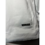 EightyOne 20 Sweatshirt Womens Medium Blue Cowl Neck Funnel Fleece Pullover White Photo 3