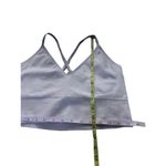 DSG White Ribbed Spaghetti Strap Sports‎ Bra Size XL Athletic Bralette Croptop Photo 3