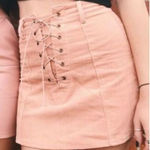 One Way ‎ Corduroy Style Mini Skirt in Pink Photo 0