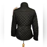 Laundry by Design  Medium Black Quilted High Neck Jacket Polyester Sinched Waist Photo 2