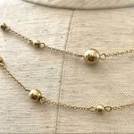 CHAPS  gold tone dainty beaded necklace Photo 5