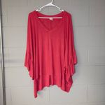 Akemi + Kin Anthropologie  Capa Fluttered Tunic in Pink Women’s Sz M/L Oversized Photo 2