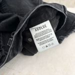 AGOLDE  Lana Mid Rise Vintage Straight in Disorder Washed Black Distressed Jeans Photo 5