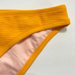 Shade & Shore Sun Coast Textured Cheeky Bikini Bottom Sunflower Yellow NWOT XL Photo 3