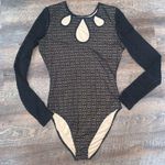 WYLDR  Starlett Lace Black Bodysuit Cut Out Network Size Small Photo 1