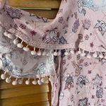 Aeropostale Purple Floral Ruffled Sleeve Autumn Top Sz Small Photo 4