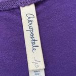 Aeropostale Purple Sequin Stripe Tank Top Large Photo 3
