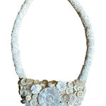 Vintage Hand Made Necklace with Mother Of‎ Pearl Buttons Photo 0