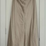 Nasty Gal Champagne Satin Maxi Skirt Photo 0