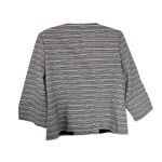 Karl Lagerfeld  Black White Tweed 3/4 Sleeve Button Front Jacket Women’s Size 10 Photo 3