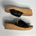 Skechers Arch Fit Beverlee Wedge Heeled Sandal in Black Photo 8