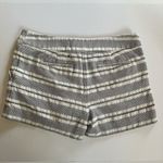 Loft Ann Taylor  The Riviera Short Women’s size 12 black and white striped tweed Photo 1