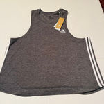 Adidas  Primegreen Grey Gray Tank Top Athletic Workout Womens‎ Size 2XL XXL NEW Photo 0