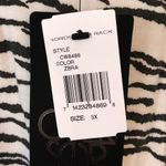 Chaser Sweatshirt Shirred Sleeve Black & White Zebra Print Sweatshirt Sz 3X NWT Photo 13