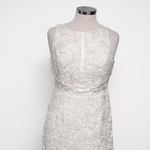 Adrianna Papell - Gold-Edged Lace Mermaid Gown Photo 8