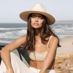 NWT Will + Bear Rider Bone White Palm Straw Hat Sz Small Photo 2