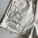 American Eagle  Outfitters • Destroyed Cuffed White Mom Shorts Photo 14
