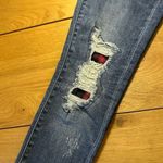Judy Blue  Buffalo check skinny fit distressed jeans 1/25 Photo 8