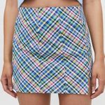 Urban Outfitters 🔵 SALE 3/$25 LANDON SEAMED BLUE CHECKERED PLAID COTTON LINED Photo 2