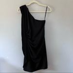 ASOS  One Shoulder Cocktail Party Open Back Mini Dress Black Small Medium 6 Photo 2