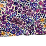 Talbots Fall Dark Purple Floral Stretch Denim Skirt, Size 4 Photo 1