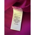 EXPRESS Fuchsia Pink Purple 3/4 Sleeve Zip Neckline Blouse Women's Small Photo 6