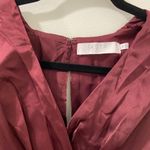 ASTR the Label Alessia Satin Flutter sleeve midi dress Size XS, WINE Photo 2