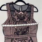 Ark & Co. Black & Nude Crochet Lace Sleeveless Short Mini Dress Classic Small Photo 7