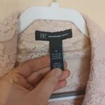 International Concepts INC Size Medium Cotton Nylon Lace Deep V Cut Pink Sheer Photo 6