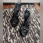 Cole Haan City Sz 8.5 B Black Leather Slingback Stiletto Heels Photo 3