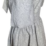 Antonio Melani x Nicola Bathie Silver Bubble Hem Dress NWT Size 10 Photo 4