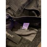 Allegra K  retro Flared Stretch High Rise Dark Wash black Denim Jeans Large NWT Photo 8