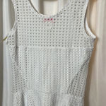 Love...Ady Love Ady White Mesh Sheer Mini White Dress Size M Photo 5