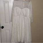 Torrid  NWT Ivory Lace Tea-Length Wedding Dress Engagement Shower plus size 24 Photo 4