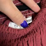 One Teaspoon NWT  Tahitian Pearl Off Shoulder Raw Hem Top - Bordeaux Photo 4