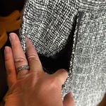 Anthropologie Tulle Elegant Black and White Tweed Dress Size Medium Photo 6