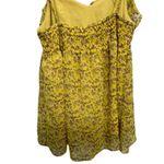 Candie's Candie Y2K Yellow Frill Spaghetti Strap Tank Top Floral Size Medium Fairy Photo 3