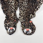 Nick & Nora Nick & Nora Women's Leopard Print Fleece Footed Pajamas Onesie Sleepwear Medium Photo 2