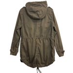 Velvet Graham Spencer M Olive Green Utility Anorak Jacket Hooded Drawstring Fall Brown Size M Photo 5