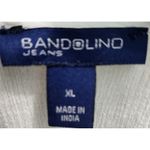 Bandolino  White Embroidered Peasant Blouse Womens XL 3/4 Sleeve Top‎ Photo 3