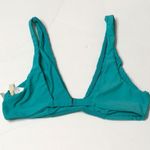 Tori Praver Swimwear Smocked seafoam green bikini top. NWOT Photo 2