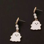 Pearl Ghost Dangle Earrings White Photo 1
