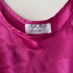 Vintage 80s Night Magic Malibu Pink Silky Lingerie Camisole Tank Top Size Medium Photo 2